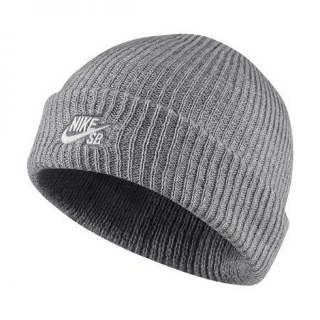628684-064 Nike SB Fisherman Beanie Dark Grey Heather White at BAYSIXTY6 Skate Shop
