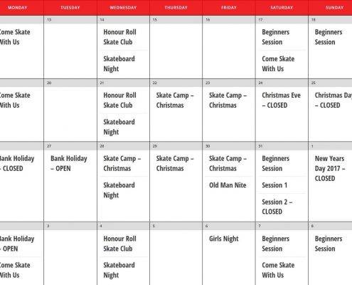 Christmas and New Year opening times 2016 BAYSIXTY6 Skate Park Christmas New Year Opening