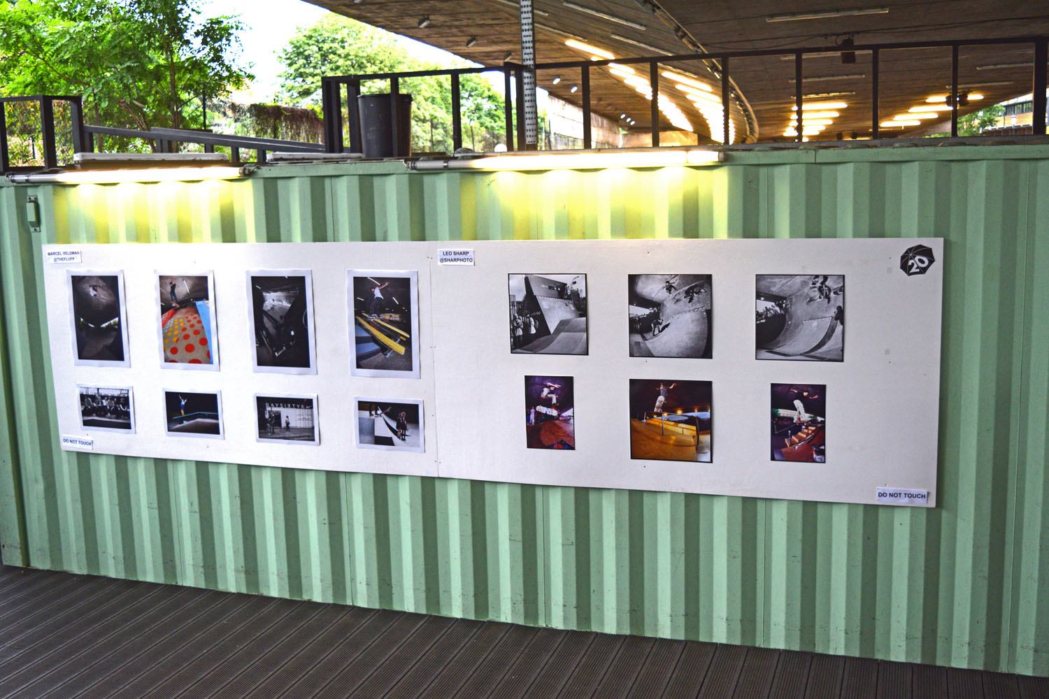 20 Years at BAYSIXTY6 Skate Night 28-6-17 cabin wall