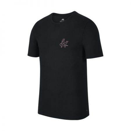 892827-010 Nike SB Dry T-Shirt Black Elemental Pink at BAYSIXTY6 Skate Shop f