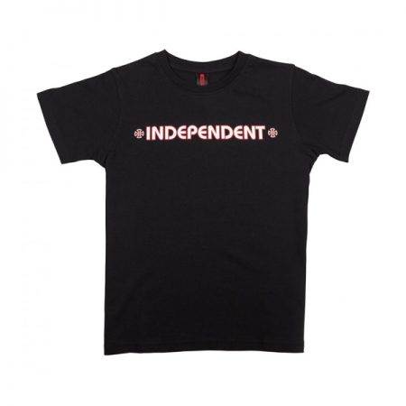 INA-YTE Independent Youth Bar Cross Tee Black at BAYSIXTY6 Skate Shop f