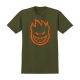 Spitfire T Shirt Covert Bighead Military Green/Orange at BAYSIXTY6 Skate Shop