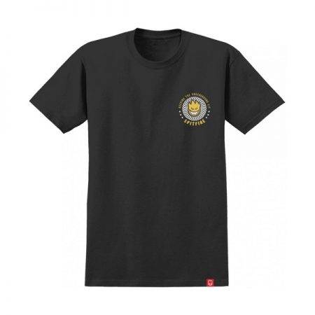 Spitfire T Shirt K.T.U.L Black W/Yellow & White at BAYSIXTY6 Skate Shop