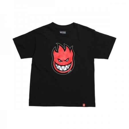 Spitfire Youth T Shirt Bighead Fill Black/Red/White at BAYSIXTY6 Skate Shop