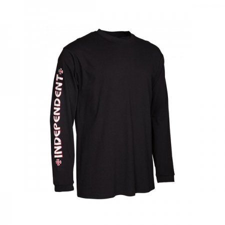 INA-LTE Independent Longsleeve Bar Cross T Shirt Black at BAYSIXTY6 Skate Shop f