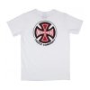 INA-YTE Independent Bar Cross Tee Youth White at BAYSIXTY6 Skate Shop b