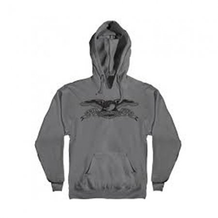 Anti Hero Basic Eagle Charcoal/Black Hoodie at BAYSIXTY6 Skate Shop