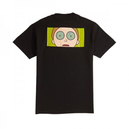 Primitive Morty Hypno Eyes T-Shirt in Black at BAYSIXTY6 Skate Shop