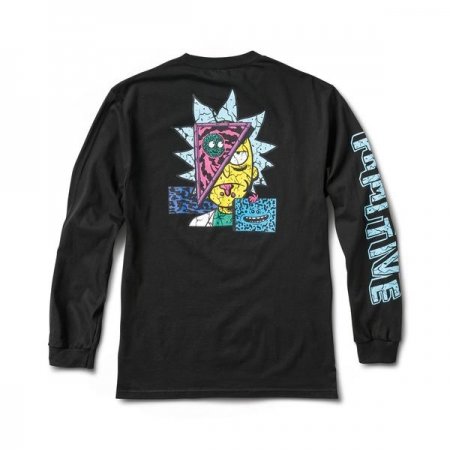 Primitive Rick Destructed LS T-Shirt Black at BAYSIXTY6 Skate Shop