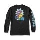 Primitive Rick Destructed LS T-Shirt Black at BAYSIXTY6 Skate Shop