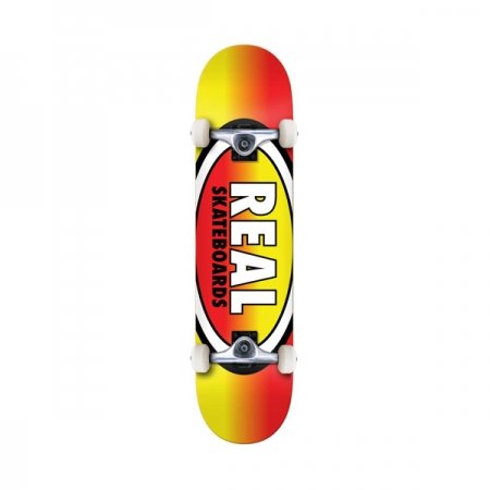 Real Complete Oval Fades Md Orange Yellow 7.75in at BAYSIXTY6 Skate Shop