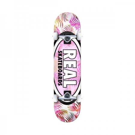 Real Complete Tropics Oval Lg White Pink 8in at BAYSIXTY6 Skate Shop