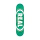 Real Oval Burst Fade Green Deck 7.75" at BAYSIXTY6 Skate Shop