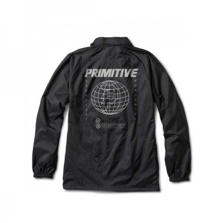 Primitive Global Coach Jacket Black at BAYSIXTY6 Skate Shop b
