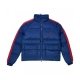 Polar Striped Puffer Jacket Navy Red at BAYSIXTY6 Skate Shop
