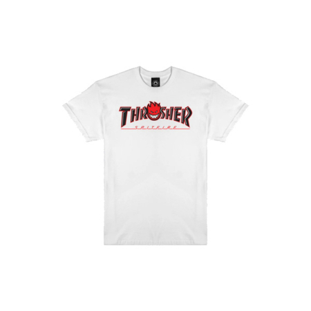 Thrasher x Spitfire Hood Big Head Outline White